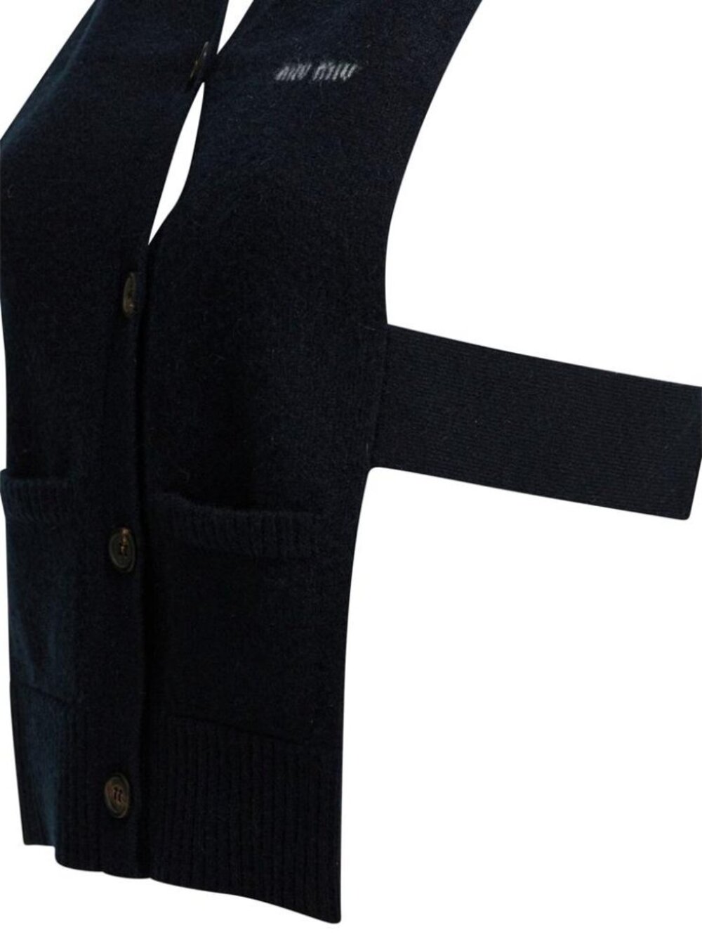 Miu Miu Cashmere Vest With Logo Tag Size 42 Women - Picture 4 of 4